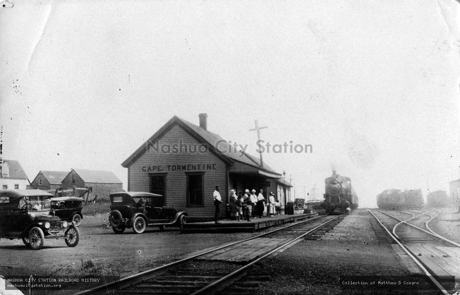 Postcard: Cape Tormentine station, New Brunswick